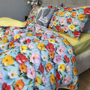 Постільна білизна бавовна 100% cotton 5D Акварель Літа